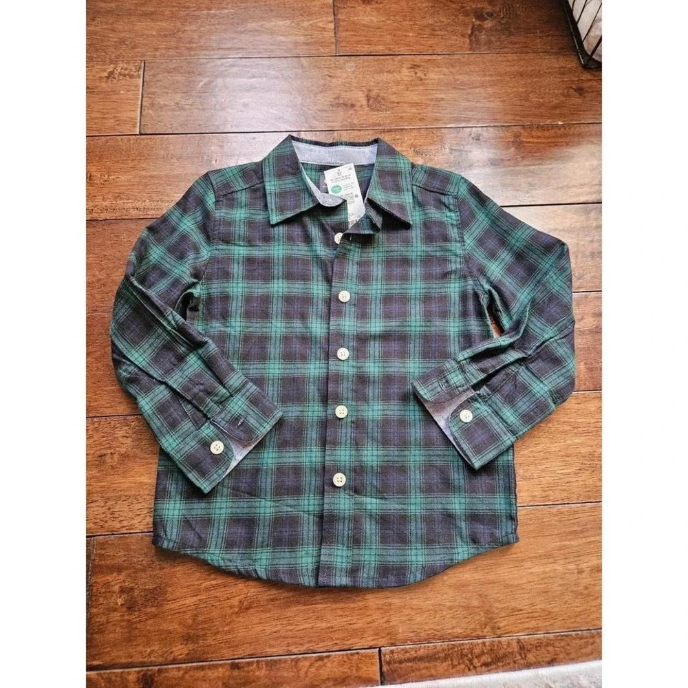 Oshkosh B'gosh toddler boy long sleeve botton down top size‎ 3